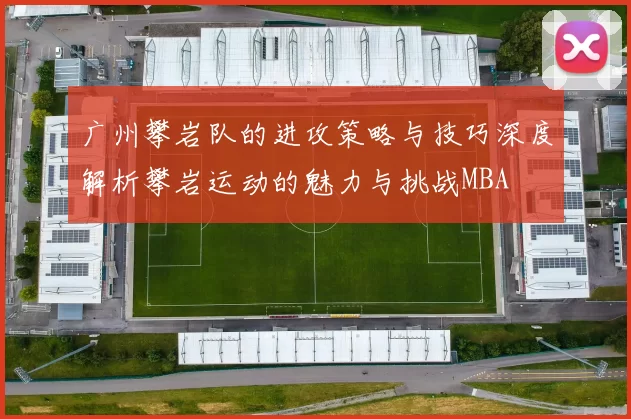 广州攀岩队的进攻策略与技巧深度解析攀岩运动的魅力与挑战MBA